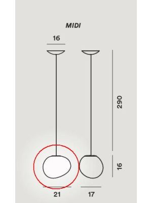 Foscarini Gregg Tavolo Midi Ersatzteil