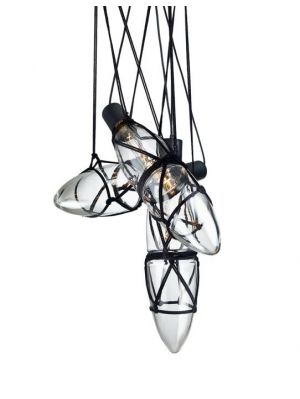 Bomma Shibari chandelier with 3 lamps