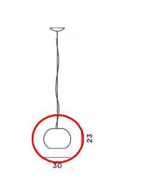 Foscarini Buds Sospensione 3 Ersatzglas / Foscarini Buds Sospensione 3 spare glass