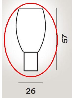 Foscarini Buds Tavolo 1 Ersatzglas  / Foscarini Buds Tavolo 1 Replacement glass 