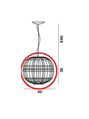 Foscarini Tartan spare part