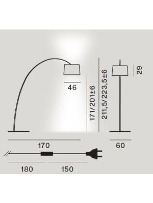 Foscarini Ersatz-Stab-Set zur Twiggy Terra LED / Foscarini Spare rod set for Twiggy Terra LED